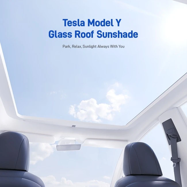 Model Y Sunshade With Concealed Track best