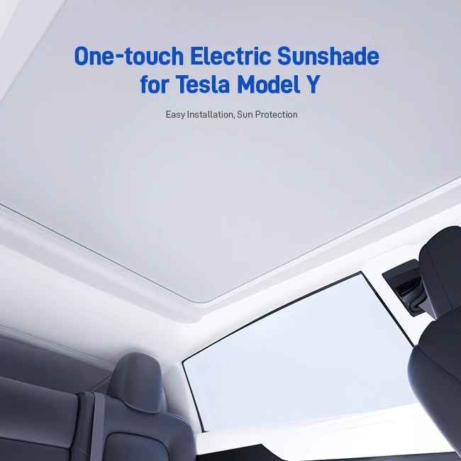 Model Y Sunshade With Concealed Track factory